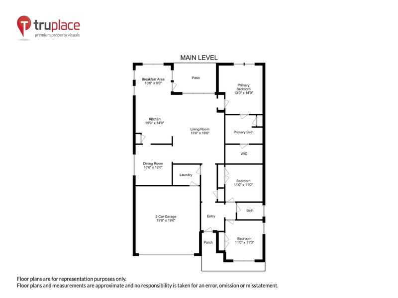 2D floor plan layout of this home in Saint John's Lake: Arbor Collection, Johns Island, SC (Image 3).