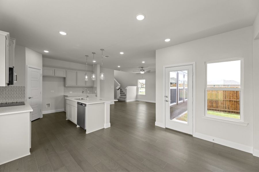 Furnished interior view inside a new home in Keeneland, Aubrey (Image 8).