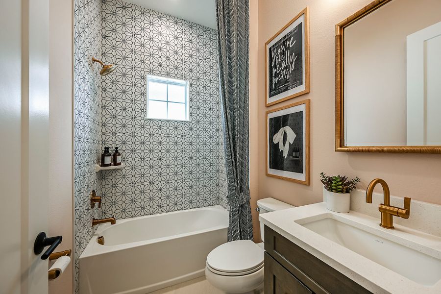 Representative furnished interior of a home built from the Key West II by Homes by WestBay in Oakfield, Parrish (Image 18).