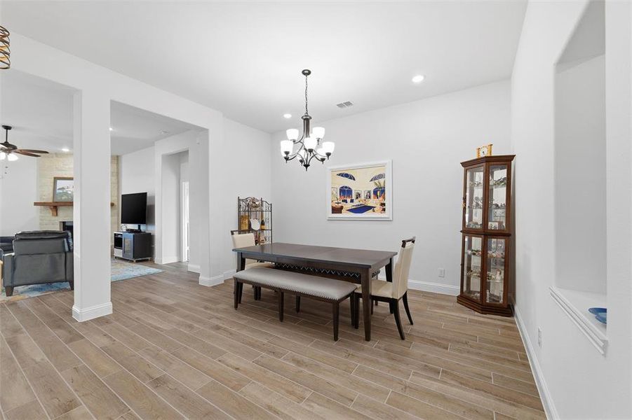 Formal dining area Formal dining area