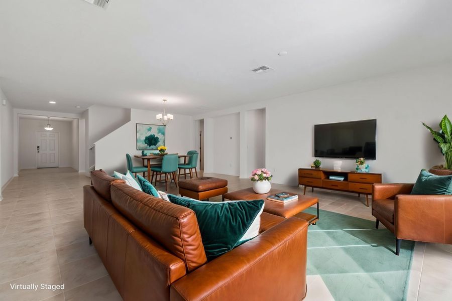 Great Room - Virtually Staged