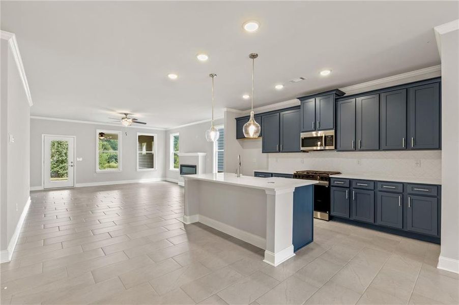 Furnished interior view inside a new home in Cooper's Walk, Loganville (Image 4).
