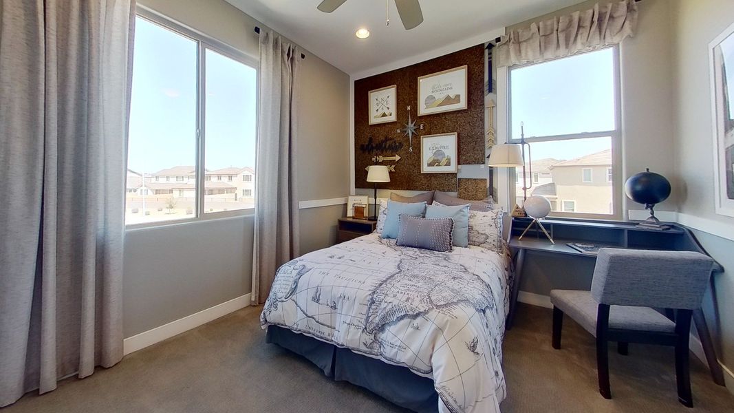 Furnished interior view inside a new home in Arroyo Seco - Hacienda, Buckeye (Image 9).