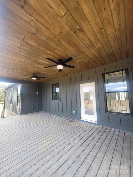 Rear Porch - Extended and Covered w/ Trex Decking