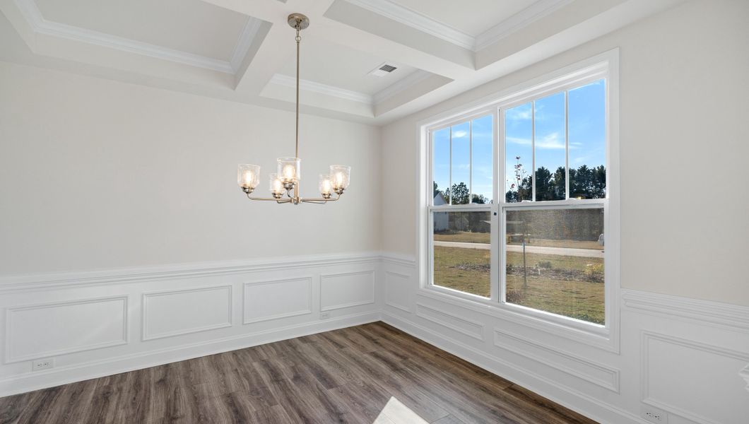 Representative unfurnished interior of a home built from the LONDON by D.R. Horton in Adams Glen, Greenville (Image 18).