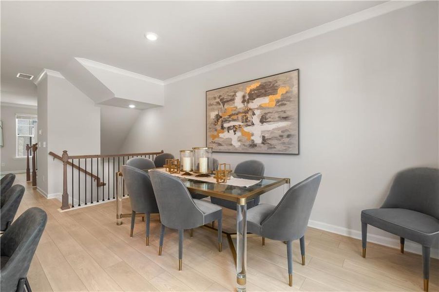 Furnished interior view inside a new home in Silverock, McDonough (Image 38).