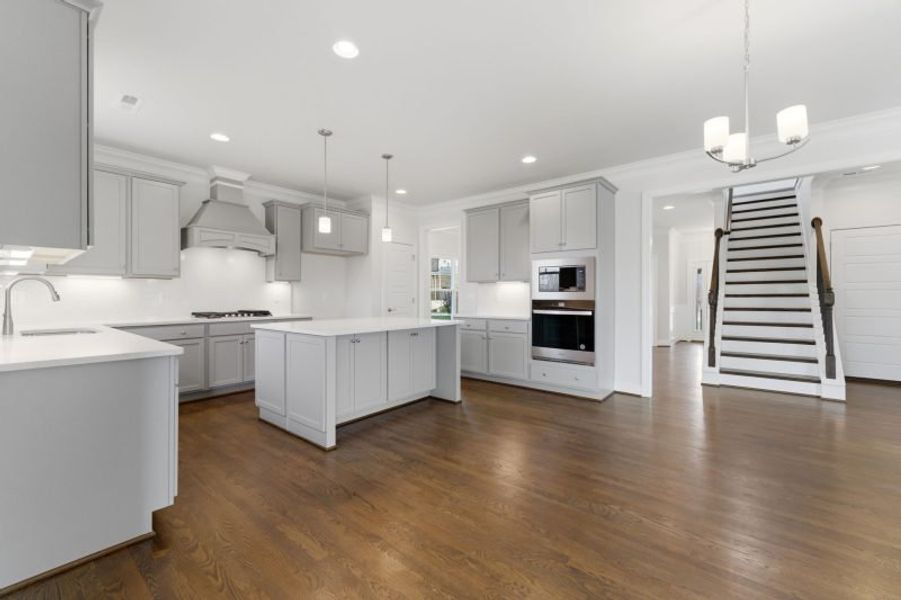 Representative furnished interior of a home built from the Fairfield Lux by Keystone Homes NC in Weybridge, Burlington (Image 8).