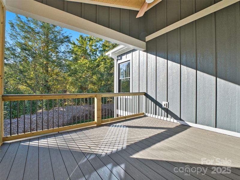 Exterior details and patio area of a home in , Hendersonville (Image 3).