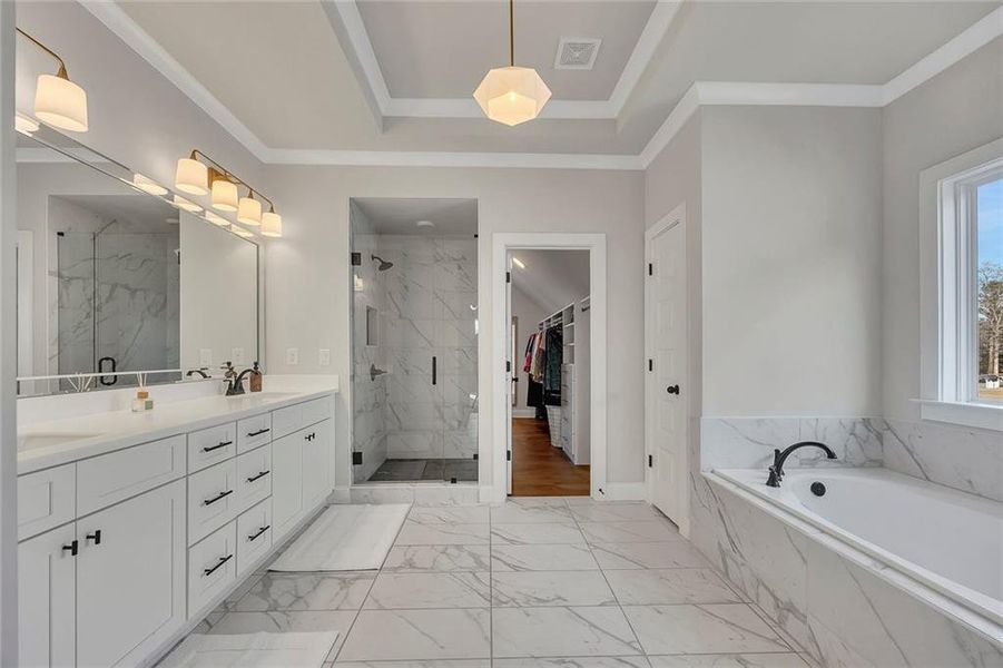 Furnished interior view inside a new home in , Marietta (Image 41).