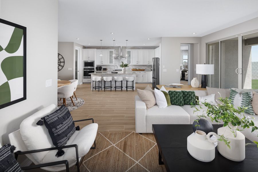 Representative furnished interior of a home built from the Irwin by Beazer Homes in Marbella at Windrose, Waddell (Image 15).