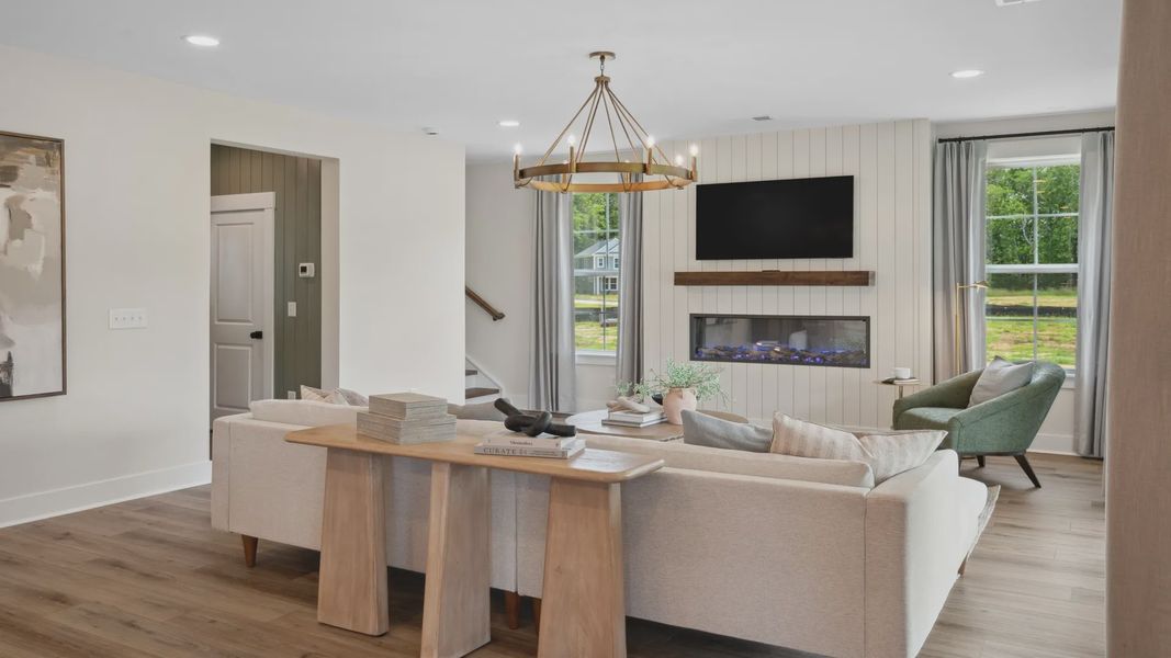 Furnished interior view inside a new home in Creekside at Andrews, Summerville (Image 10).