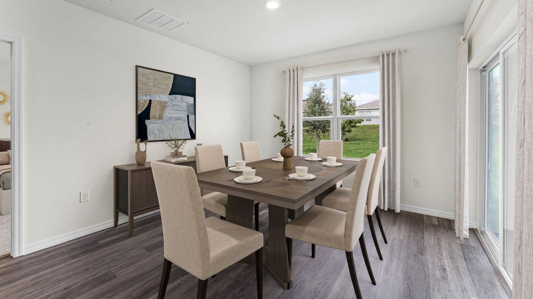 Representative furnished interior of a home built from the Aria by D.R. Horton in Crossroads at Kelly Park, Apopka (Image 5).