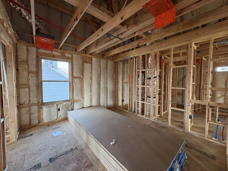 In-progress construction of a new home in Rolling Glen, Hutto, TX (Image 22).