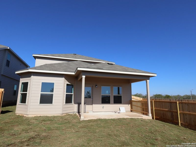 Exterior details and patio area of a home in Paloma Park, Converse (Image 3). Exterior details and patio area of a home in Paloma Park, Converse (Image 3).
