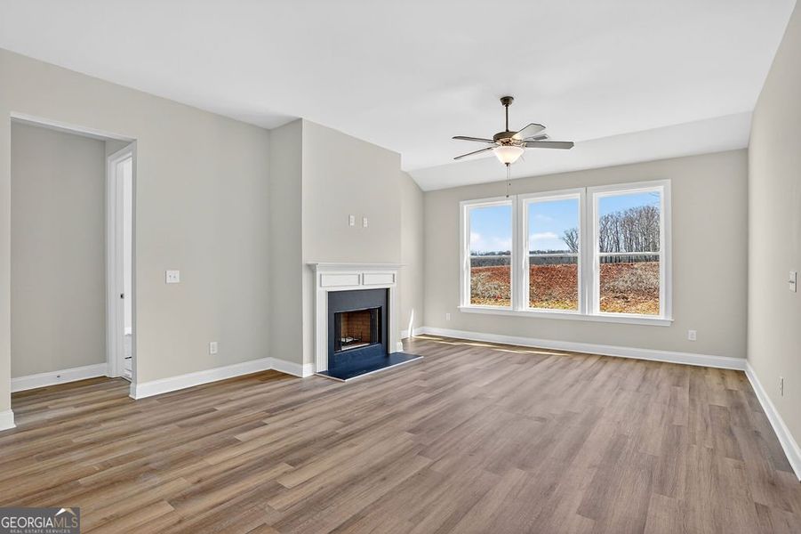 Spacious, unfurnished interior of a new home in Stone Brooke, Gray (Image 18).
