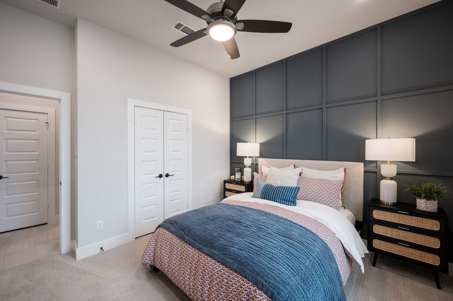 Representative furnished interior of a home built from the Falcon by Tri Pointe Homes in Pecan Ridge, Fulshear (Image 46).