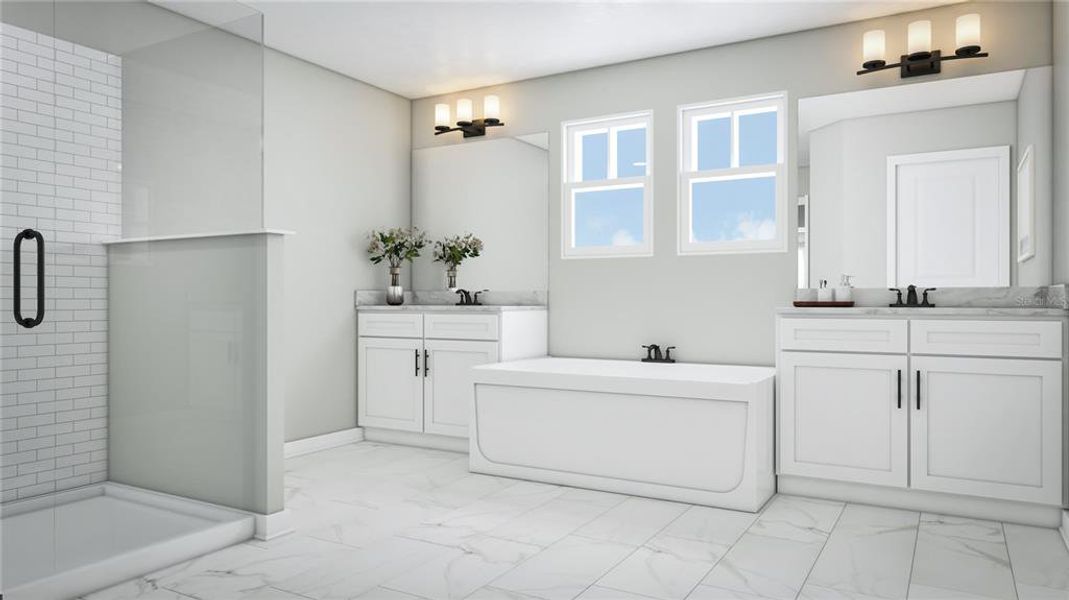 Furnished interior view inside a new home in Vintner Reserve, Clermont (Image 4).