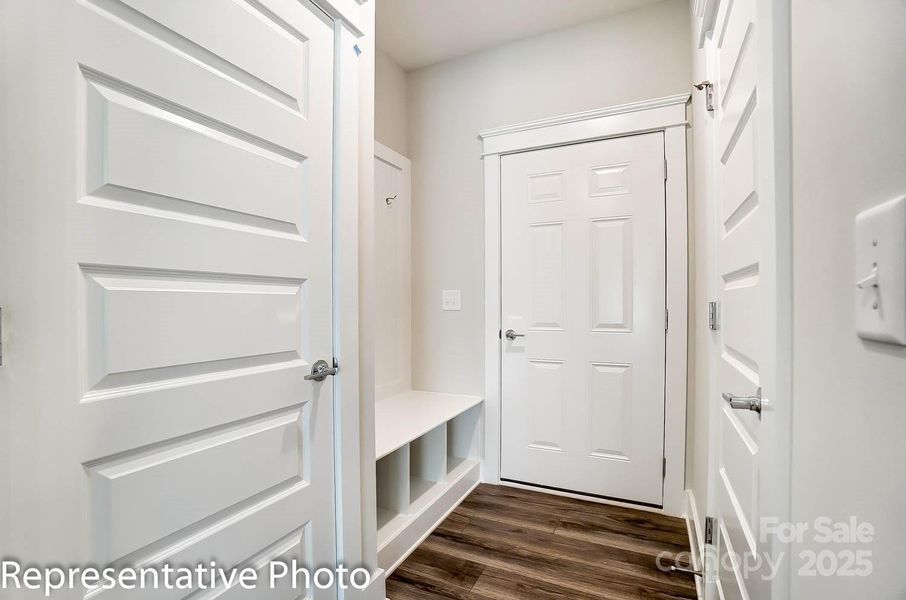 Mud room with optional drop zone