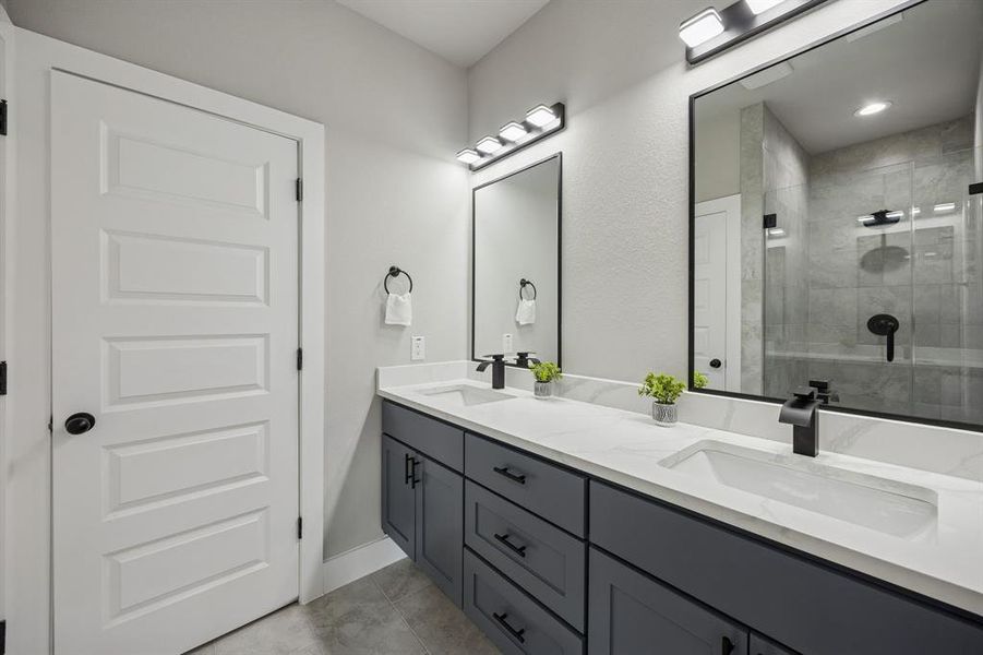 Furnished interior view inside a new home in , Dallas (Image 11).