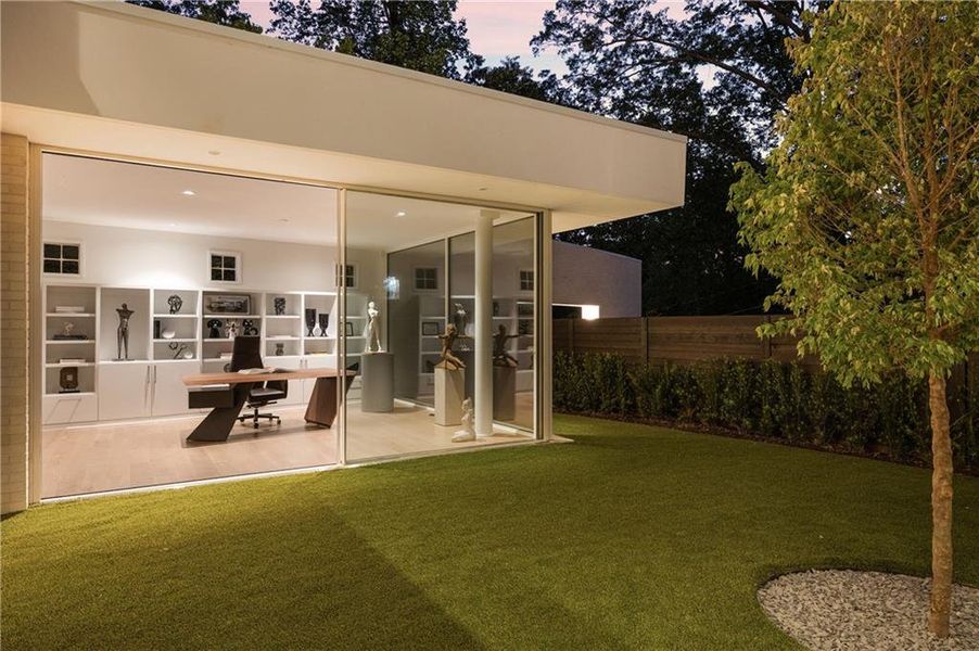 Exterior details and patio area of a home in , Atlanta (Image 48).