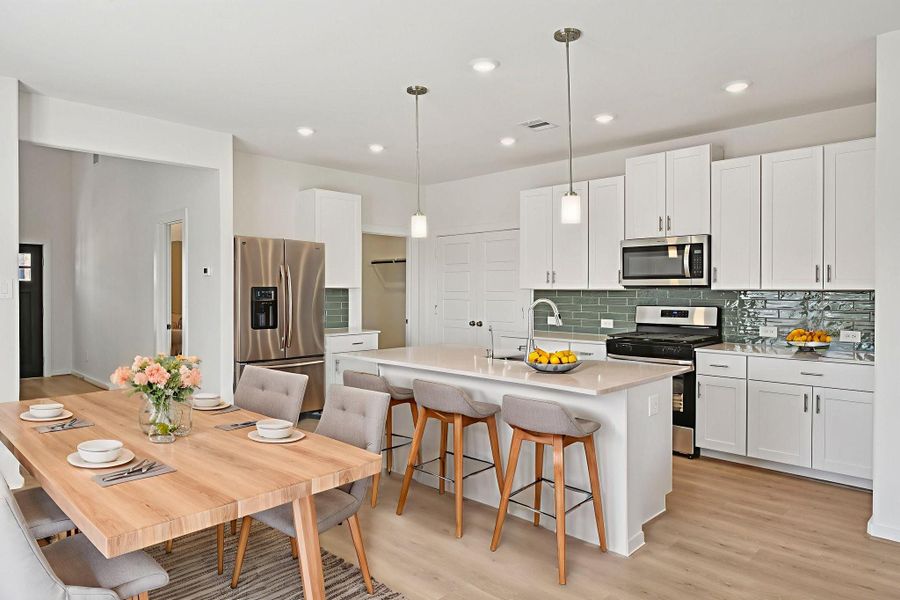 Photo is not of the actual home, but is an inspirational photo of builder’s model home and may depict options, furnishings, and/or decorator features that are not included