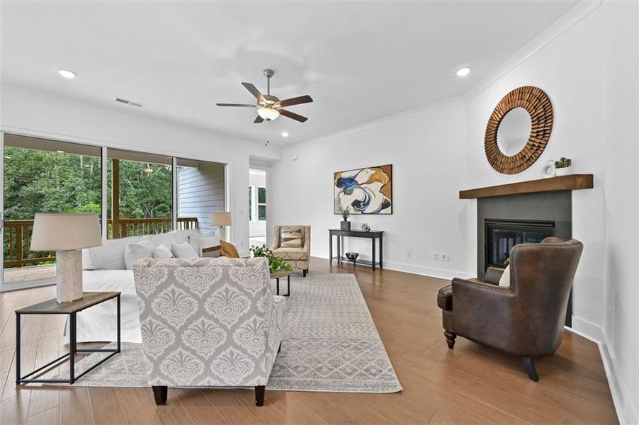 Furnished interior view inside a new home in , Flowery Branch (Image 13).
