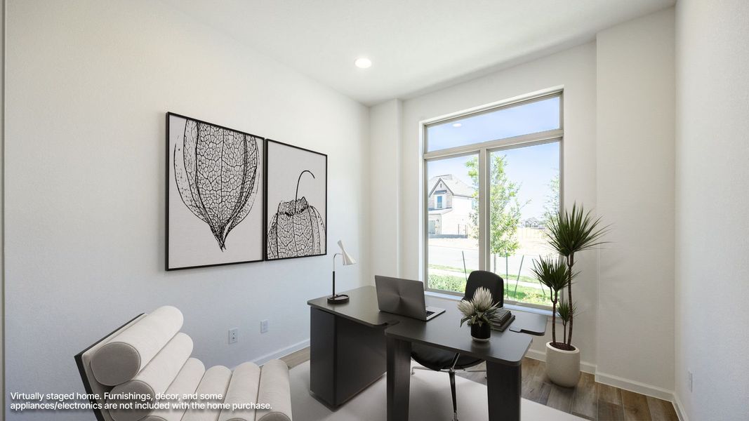 Furnished interior view inside a new home in Santa Rita Ranch - Tierra Rosa, Liberty Hill (Image 7).