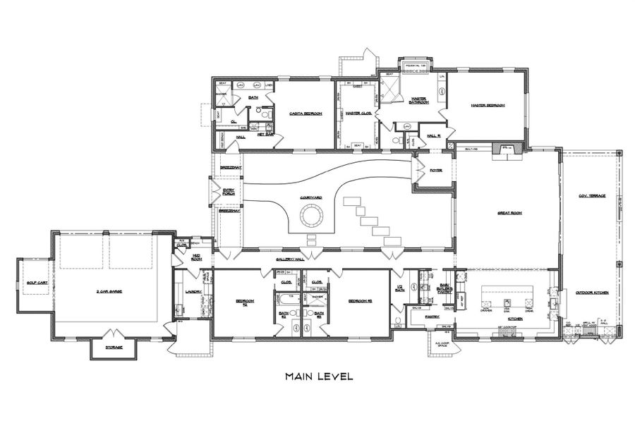 2D floor plan layout of this home in , Fredericksburg, TX (Image 3).