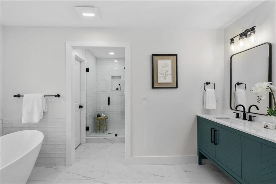 Furnished interior view inside a new home in , Snellville (Image 45).