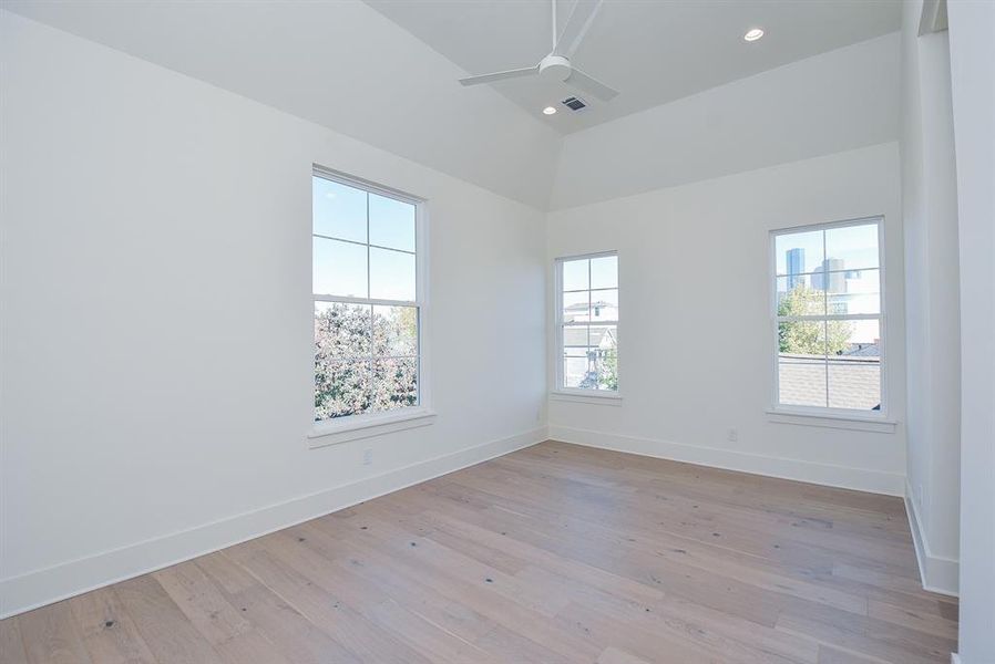 Third floor bedroom #3 with lovely views of downtown.