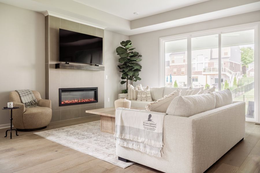 Representative furnished interior of a home built from the Linden by Fischer Homes in Twin Lakes, Hoschton (Image 4).