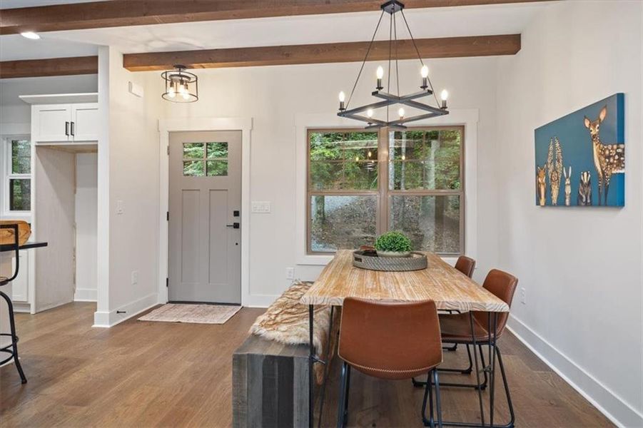 Furnished interior view inside a new home in , Ellijay (Image 33).