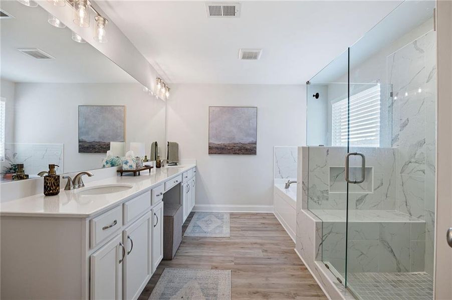Furnished interior view inside a new home in NorthFarm at NatureWalk, Dallas (Image 39).