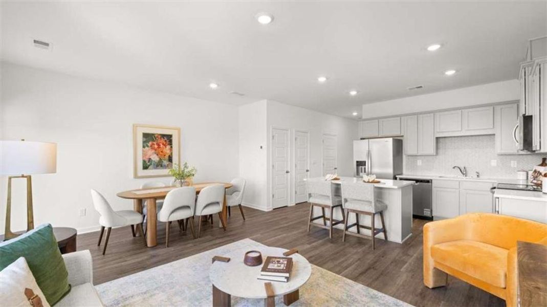 Furnished interior view inside a new home in The Gables at Agricultural Village, Perry (Image 29).