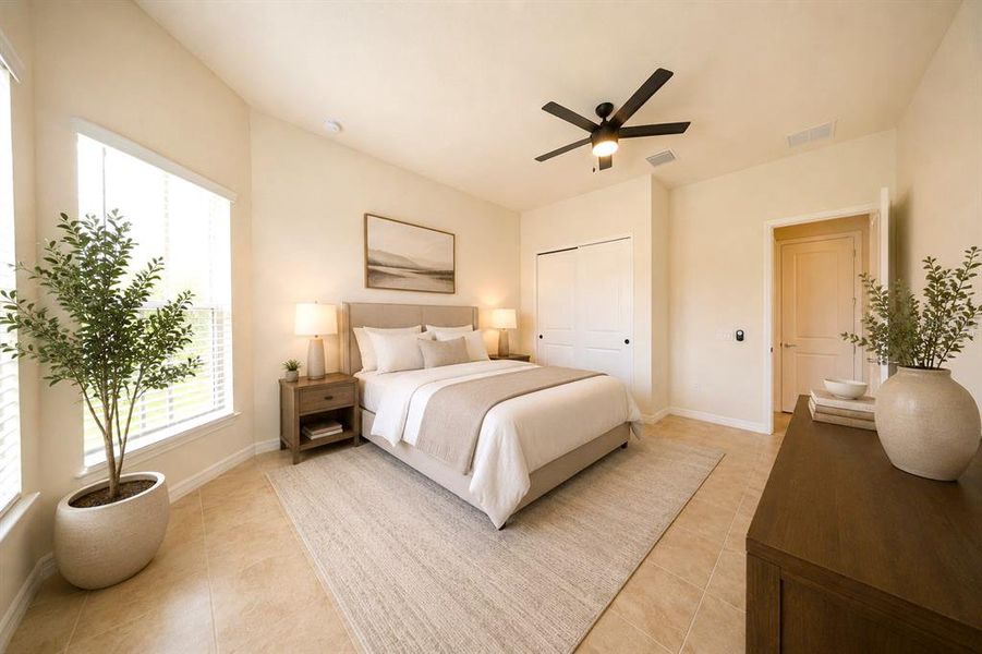 Furnished interior view inside a new home in , Orlando (Image 12).
