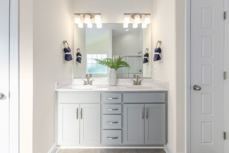 Representative furnished interior of a home built from the Kendall by Keystone Homes NC in Royal Pines, Trinity (Image 7).