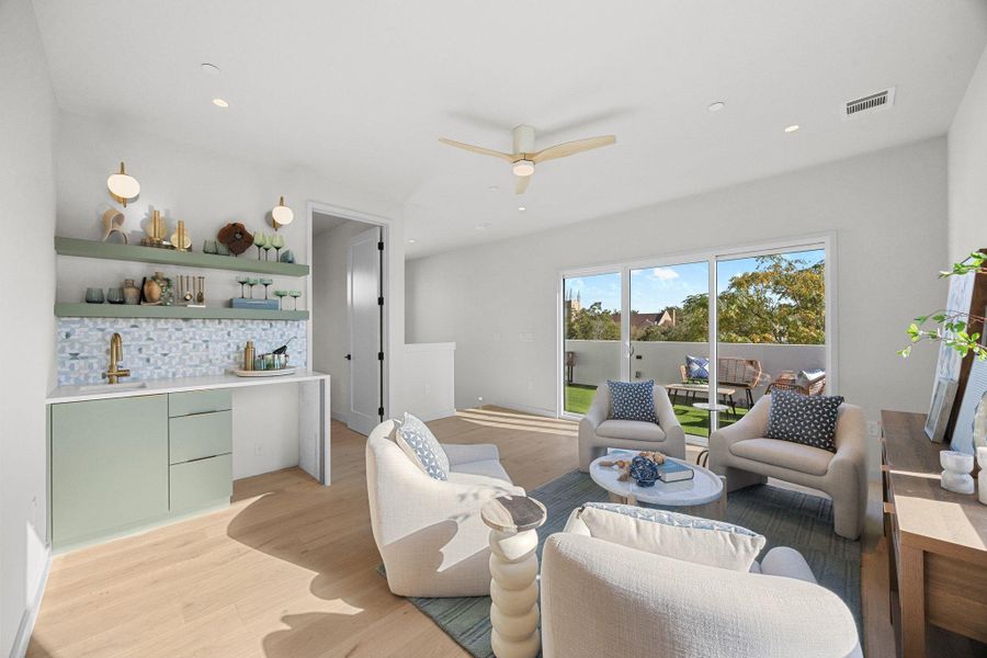 Furnished interior view inside a new home in , Austin (Image 23).