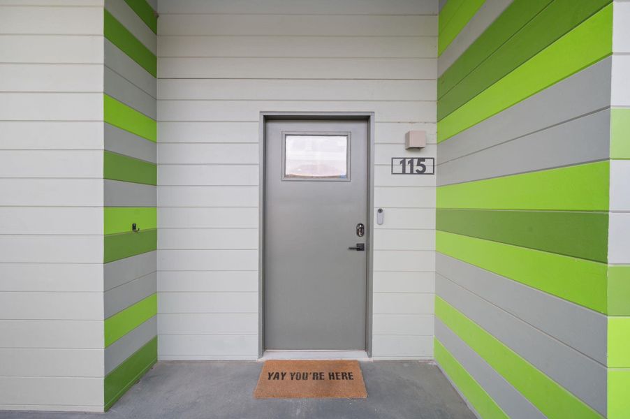 Exterior details and patio area of a home in , Austin (Image 24). Exterior details and patio area of a home in , Austin (Image 24).