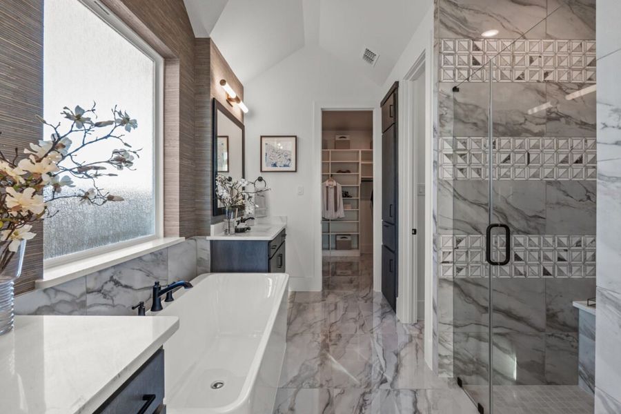 Representative furnished interior of a home built from the Hudson by Landon Homes in Fields - Brookside, Frisco (Image 17). Representative furnished interior of a home built from the Hudson by Landon Homes in Fields - Brookside, Frisco (Image 17).