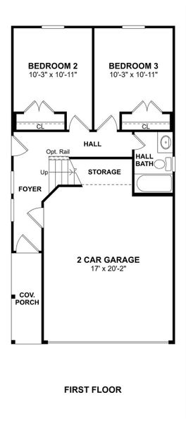 The Carter floor plan by K. Hovnanian Homes. 2nd Floor shown. *Prices, plans, dimensions, features, specifications, materials, and availability of homes or communities are subject to change without notice or obligation.