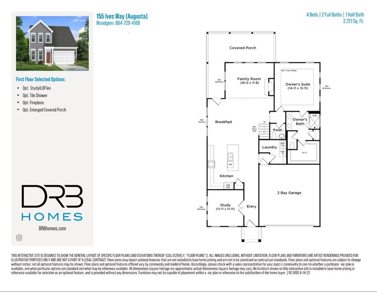 2D floor plan layout of this home in Woodglen, Piedmont, SC (Image 5).