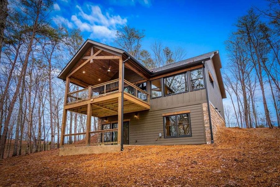 Exterior details and patio area of a home in , Blue Ridge (Image 28). Exterior details and patio area of a home in , Blue Ridge (Image 28).