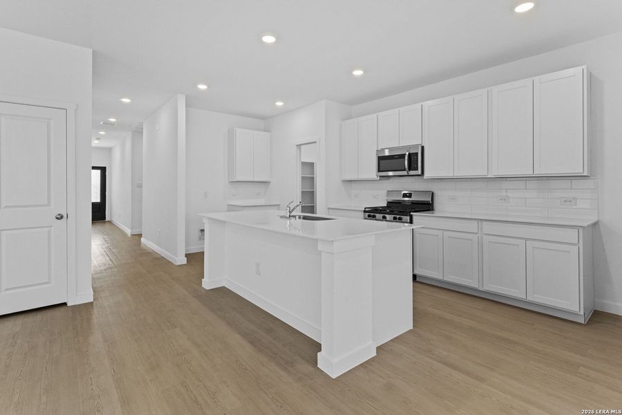 Furnished interior view inside a new home in Hightop Ridge, Converse (Image 7).