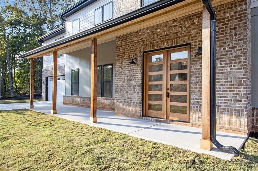 Exterior details and patio area of a home in , Dawsonville (Image 25). Exterior details and patio area of a home in , Dawsonville (Image 25).