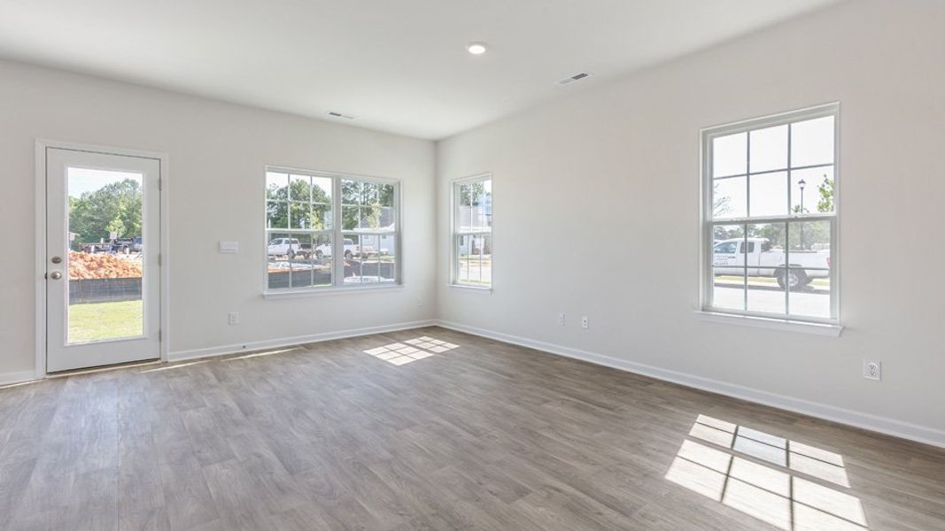 Spacious, unfurnished interior of a new home in The Townes at Matthews Landing, Fuquay Varina (Image 12). Spacious, unfurnished interior of a new home in The Townes at Matthews Landing, Fuquay Varina (Image 12).