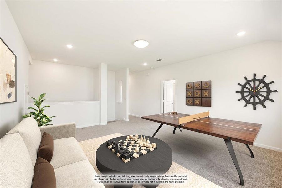 Furnished interior view inside a new home in ArrowBrooke Elements, Aubrey (Image 15). Furnished interior view inside a new home in ArrowBrooke Elements, Aubrey (Image 15).