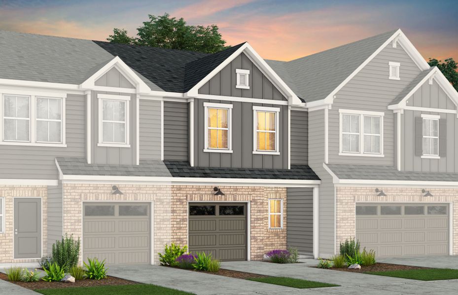 Front exterior of a new home in Mallard Park, Charlotte, NC, highlighting curb appeal (Image 2). Front exterior of a new home in Mallard Park, Charlotte, NC, highlighting curb appeal (Image 2).