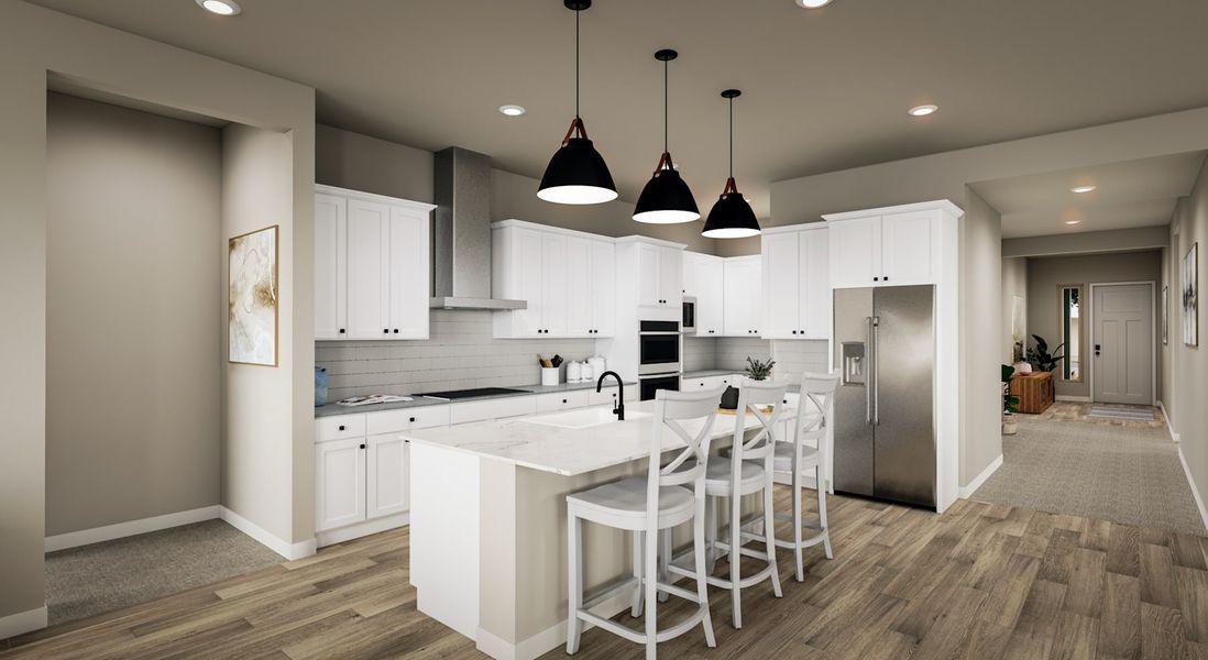 Representative furnished interior of a home built from the Dahlia Plan 5006 by Tri Pointe Homes in Soleo, San Tan Valley (Image 3).