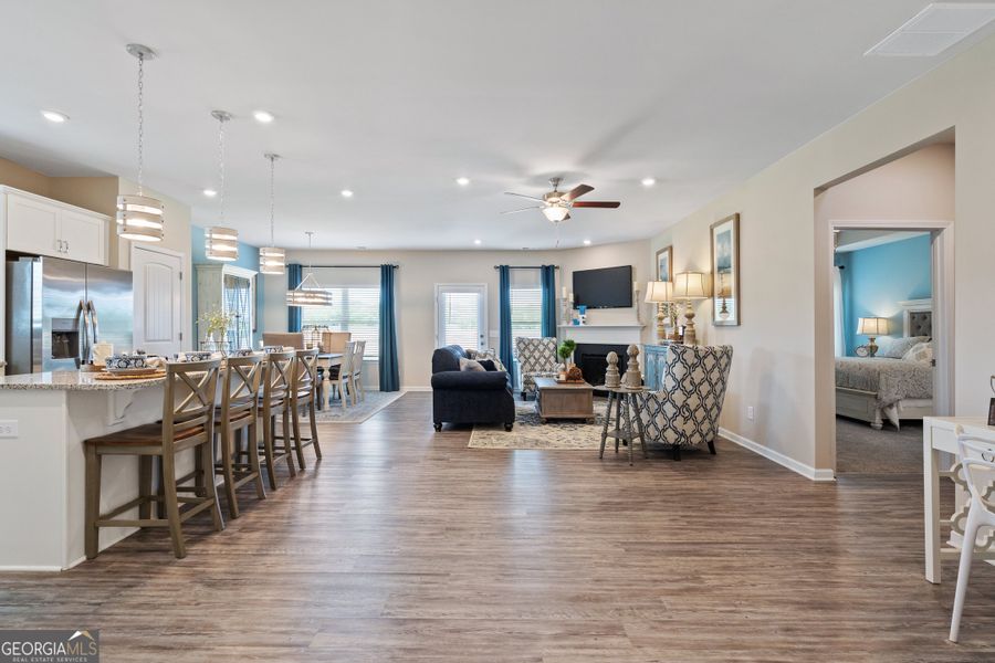 Furnished interior view inside a new home in Bryson Farms, Byron (Image 2).