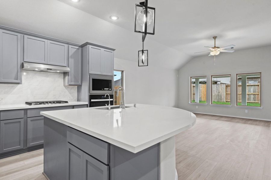 Furnished interior view inside a new home in , Spring (Image 7). Furnished interior view inside a new home in , Spring (Image 7).